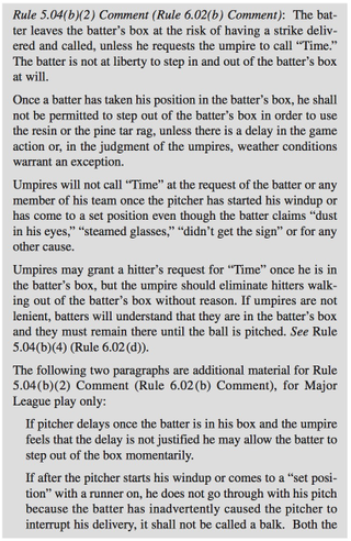 Source: the actual MLB rulebook